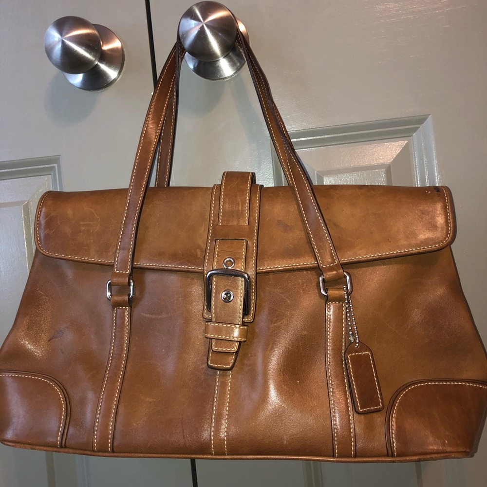 Leather Coach purse